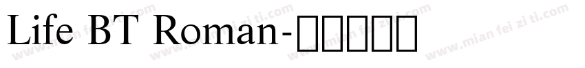 Life BT Roman字体转换